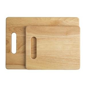 Habitat Rubber Wood Chopping Boards - Pack of 2
