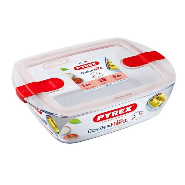 Pyrex Cook & Heat 2.6L Rectangular Glass Dish