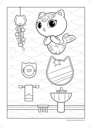 Gabby's Dollhouse Jumbo Colouring Book - gallery image 4