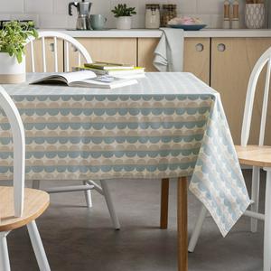 Habitat Block Print Wipe Clean Table Cloth - gallery image 5
