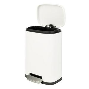 Sainsbury's Home Rectangular Bathroom Pedal Bin - White - gallery image 3