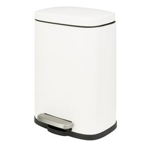 Sainsbury's Home Rectangular Bathroom Pedal Bin - White