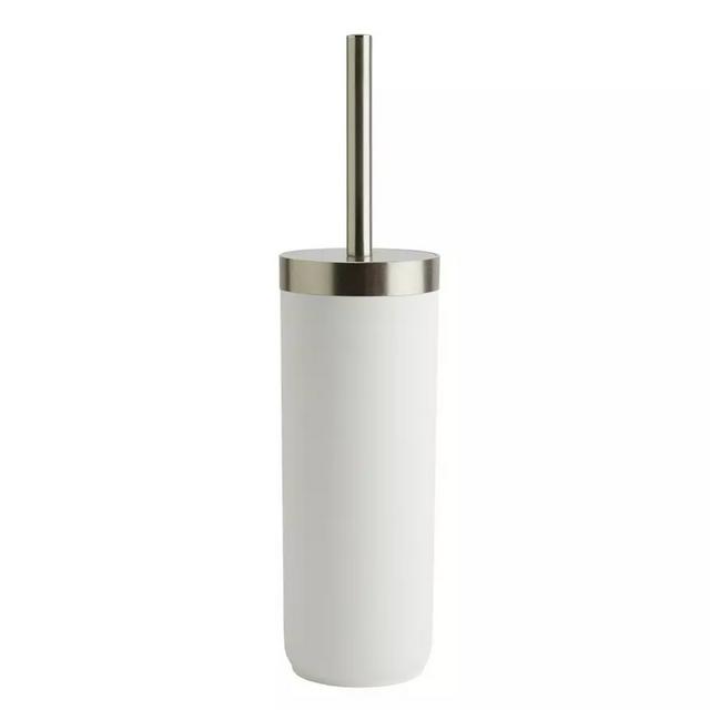 Sainsburys Habitat Toilet Brush - White & Silver