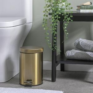 Sainsbury's Home 3L Bathroom Bin - Gold - gallery image 2
