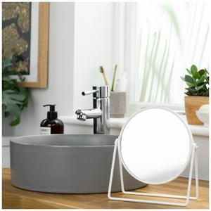 Sainsbury's Home White Metal Round Swivel Mirror - 21x19cm - gallery image 3