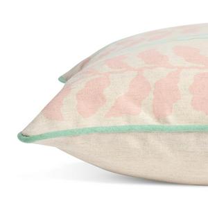 Habitat Panelled Leaf Print Cushion 43x43  - gallery image 3