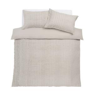 Sainsbury's Home Crinkle Taupe Bedding Set - gallery image 2
