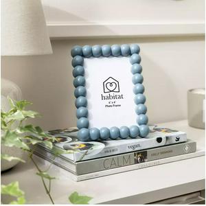 Habitat Bobble Picture Frame - Blue - 4x6" - gallery image 2