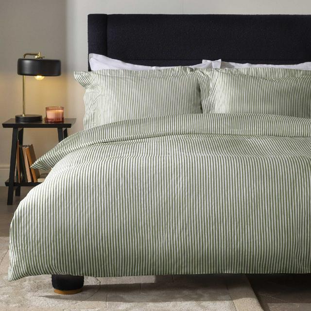 Habitat Cotton Stripe Oxford Edge Bedding Set - gallery image 1