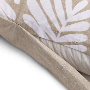 Habitat Cotton Paper Cut Leaf Bedding Set - Brown - gallery image 3