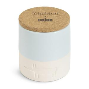 Habitat x Scion Family Mr Fox Ceramic Candle Blue - gallery image 2