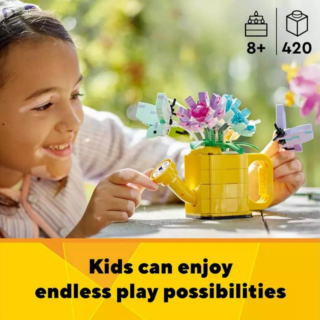 LEGO Creator 3 in 1 Flowers in Watering Can Nature Toys 31149