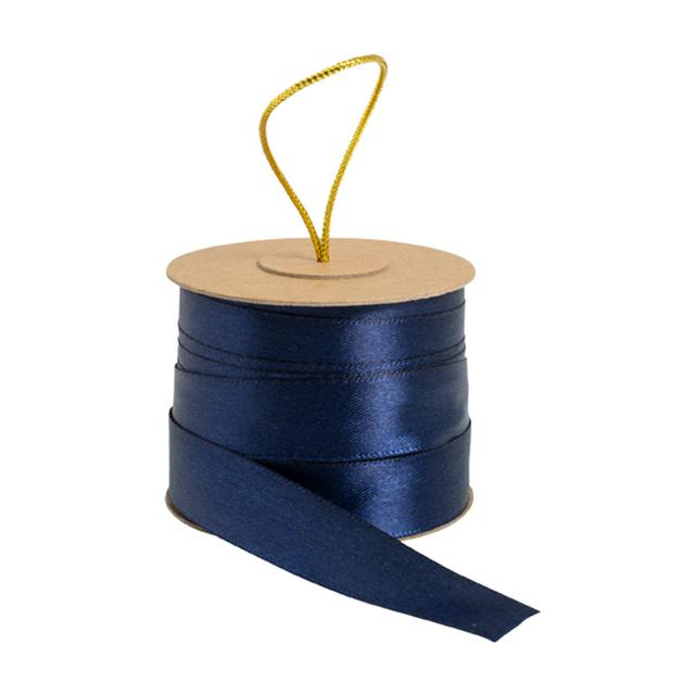 Sainsbury's Navy Satin Gift Wrap Ribbon - 10m - gallery image 1