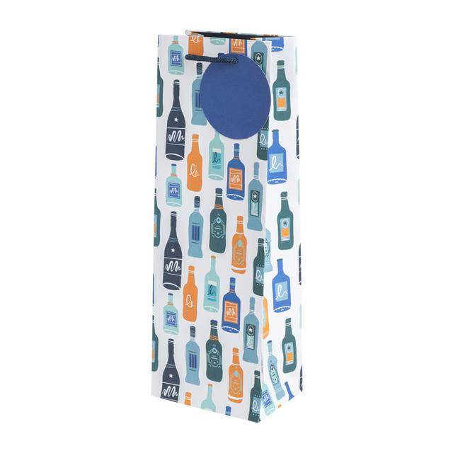 Sainsburys Sainsbury's Beer Bottle Print Bottle Gift Bag For Champagne Prosecco Wine