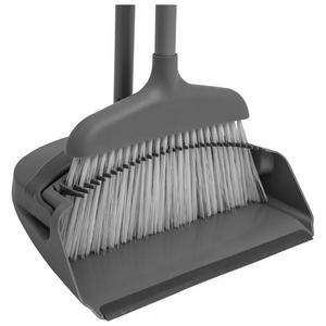 Sainsbury's Home Recycled Long Handle Dustpan & Brush - Grey - gallery image 3