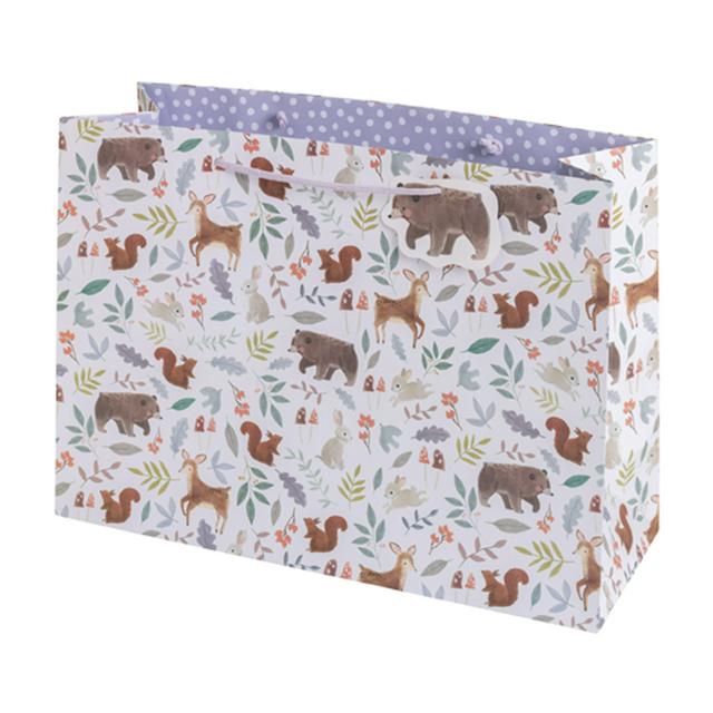 Sainsburys Woodland Animals Extra Large Present Gift Bag Birthday Celebration