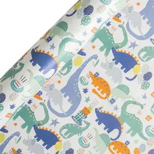 Sainsbury's Dinosaur Birthday Gift Wrap Wrapping Paper - 3m