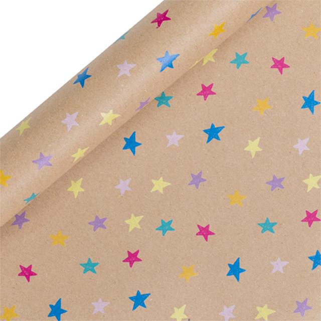 Sainsbury's Eco Nature Stars Birthday Gift Wrap Wrapping Paper - 3m - gallery image 1
