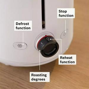 Bosch TAT2M121GB MyMoment Delight 2 Slice Toaster - White - gallery image 2