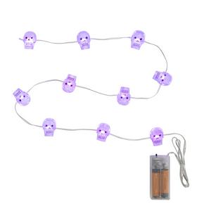 Sainsbury's Home Purple Skull String Lights - gallery image 2