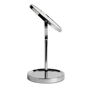 Sainsbury's Home Functional Round Pedestal Mirror with Tray-Chrome - gallery image 4