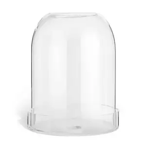 Habitat Large Glass Hurricane Candle Holder