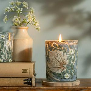 Habitat x Morris & Co. Bluebell & Acanthus Box Candle - gallery image 2
