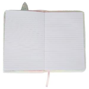 Sainsbury's Home Unicorn Furry A5 160 Page Ruled Notebook - gallery image 2