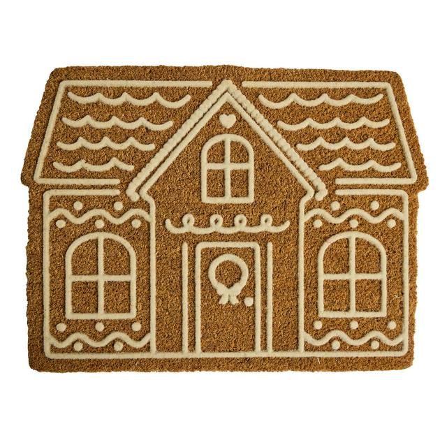Sainsbury's Home Gingerbread House Doormat - gallery image 1