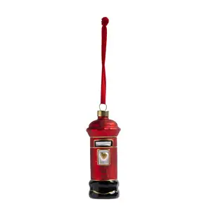 Sainsbury's Home Single Christmas Decoration - Postbox