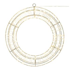 Habitat Warm White LED Christmas Wreath of Lights - gallery image 2