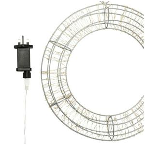 Habitat Warm White LED Christmas Wreath of Lights - gallery image 5