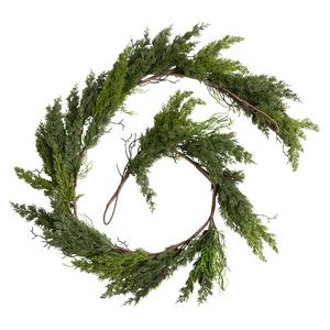 Habitat Luxe Green Cedar Foliage Christmas Garland - gallery image 2