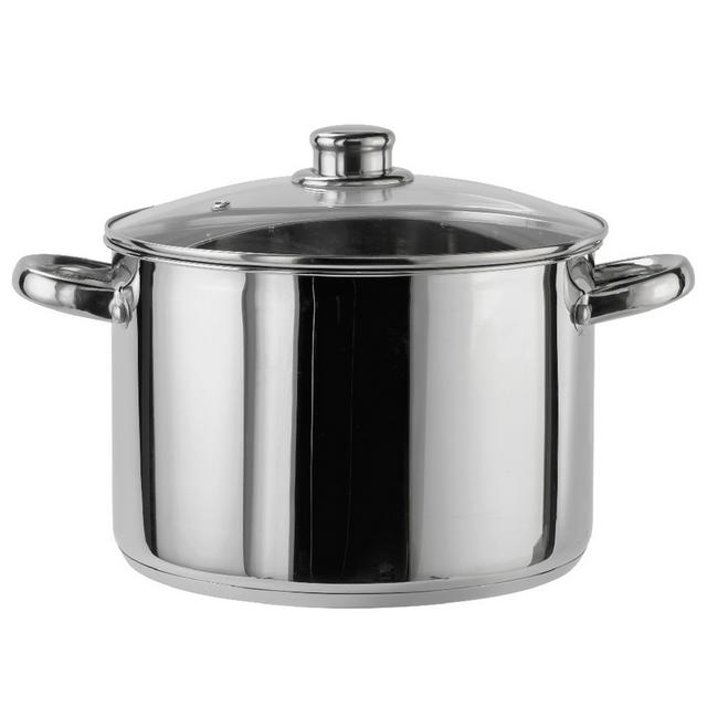 Sainsbury's Home 24cm Stainless Steel Stock Pot