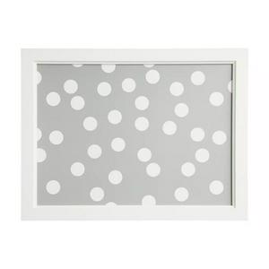 Habitat Grey Spot Lap Tray With Fabric Cushion