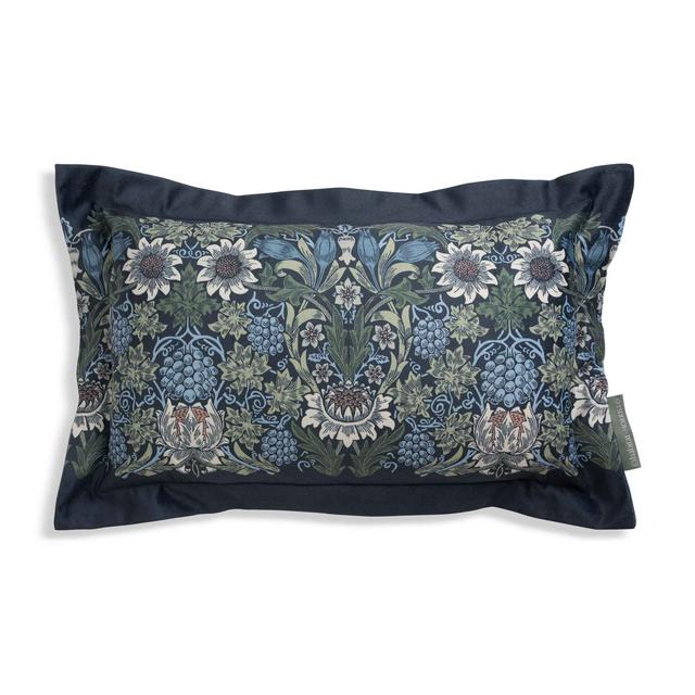 Habitat x Morris & Co Habitat x Morris & Co. Sunflower Velvet Cushion - Navy