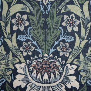 Habitat x Morris & Co. Sunflower Velvet Cushion - Navy - gallery image 2