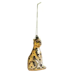 Habitat Single Christmas Decoration - Leopard