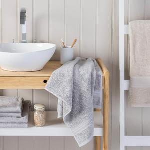 Habitat Egyptian Cotton Hand Towel - Silver - gallery image 3