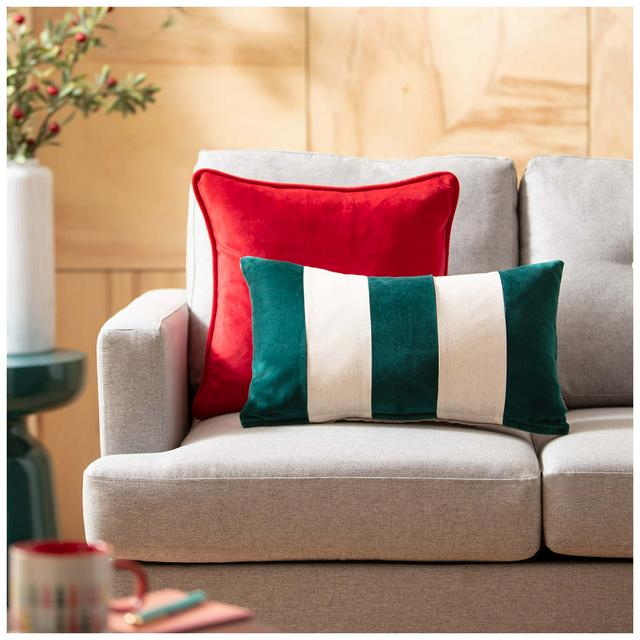 Habitat velvet cushions best sale