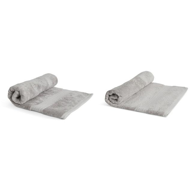 Habitat Egyptian Cotton Bath Towel or Sheet - Silver - gallery image 1