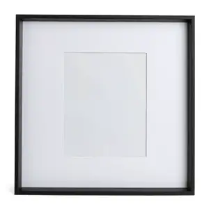 Habitat Oversized Mount Photo Frame - Black - 4x6"