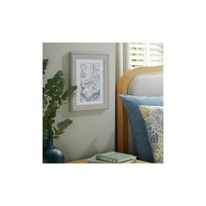 Habitat Beaded Wooden Picture Frame - Grey - 30x25cm - gallery image 2