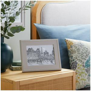 Habitat Beaded Wooden Picture Frame - Grey - 20x15cm - gallery image 2