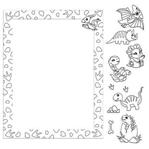 Colour Me Magnets Dinosaurs Book - gallery image 2