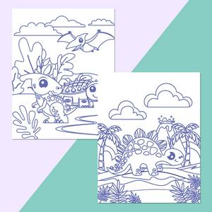 Colour Me Magnets Dinosaurs Book - gallery image 3