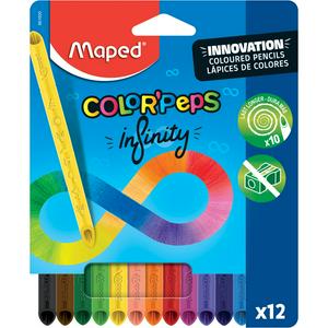 Maped Pack of 12 Colorpeps Infinity Pencils