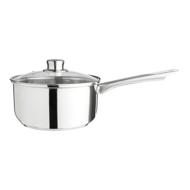 Sainsbury's Home 20cm Stainless Steel Saucepan