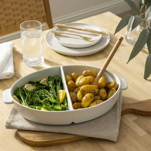 Habitat Riko Large Ceramic Divided Roaster - gallery image 2