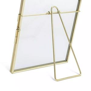 Habitat Skinny Metal Easel Picture Frame - Gold - 18x13cm - gallery image 5